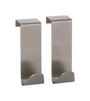 Doppelhaken silber Edelstahl B/H/L: ca. 2,5x7,5x5 cm