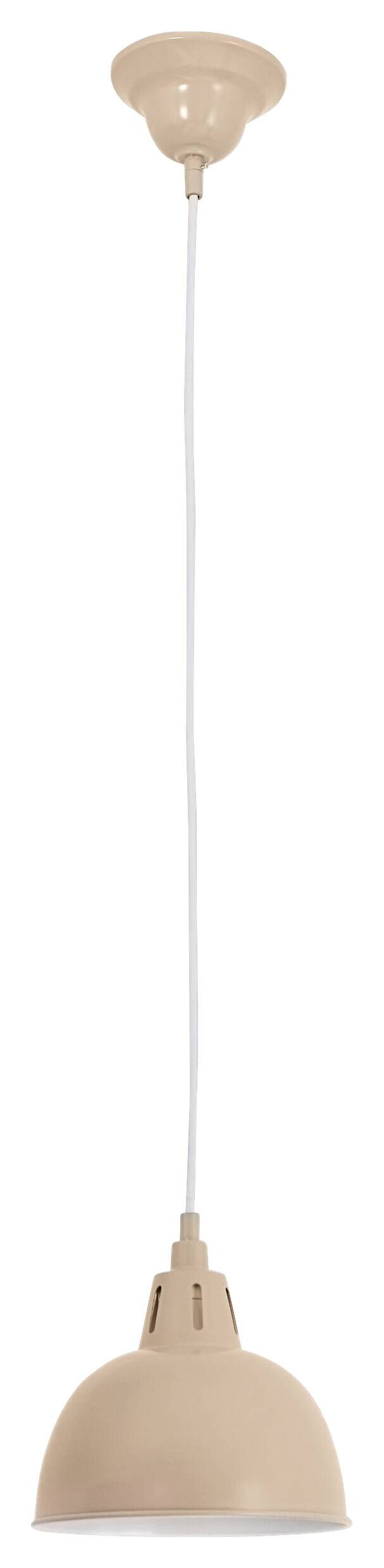 Näve Leuchten Pendelleuchte 6070314 braun Metall B/H/T: ca. 19x120x19 cm E27 1 Brennstellen