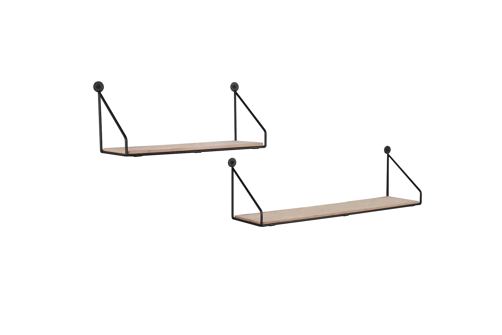 Wandregal Sabrina schwarz B/H/T: ca. 30x13x11 cm