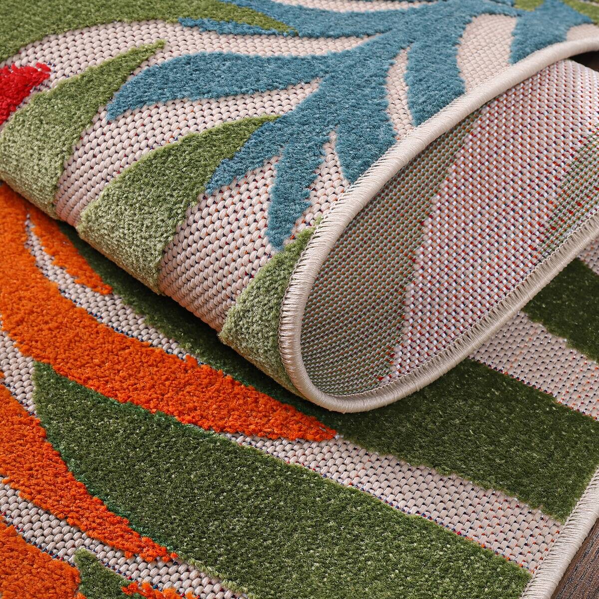 Sanat Outdoorteppich FLORAL bunt B/L: ca. 140x200 cm