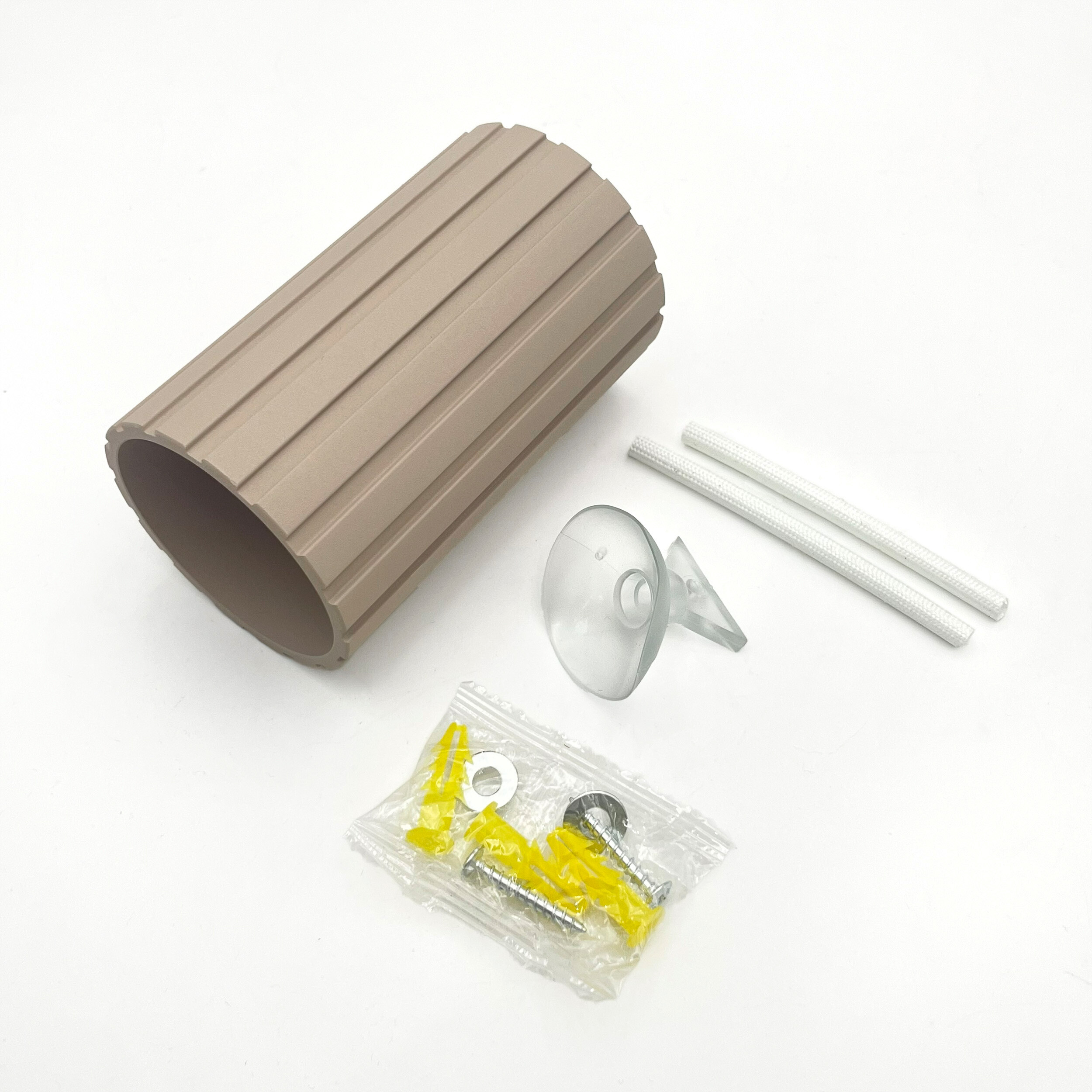 Lamkur Strahler Prisma beige Stahl B/H/L: ca. 6,5x10x6,5 cm 1 Brennstellen