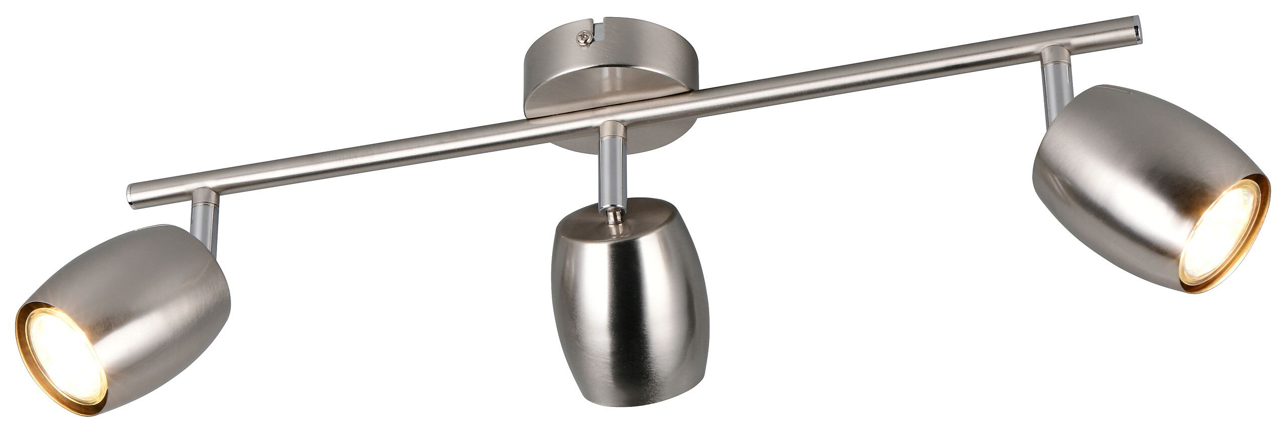 Reality Leuchten Spots Nancy nickel matt Metall B/H/L: ca. 47,5x15,5x8 cm GU10 3 Brennstellen