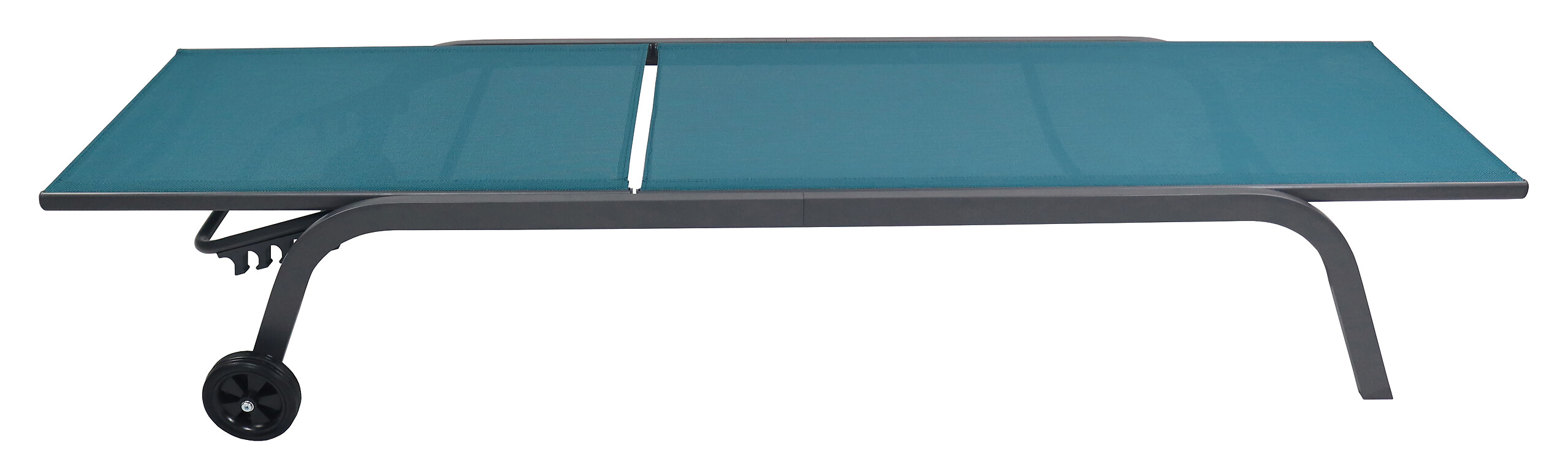 VCM Sonnenliege Sonlas blau Textilene B/H/L: ca. 58x32x192 cm