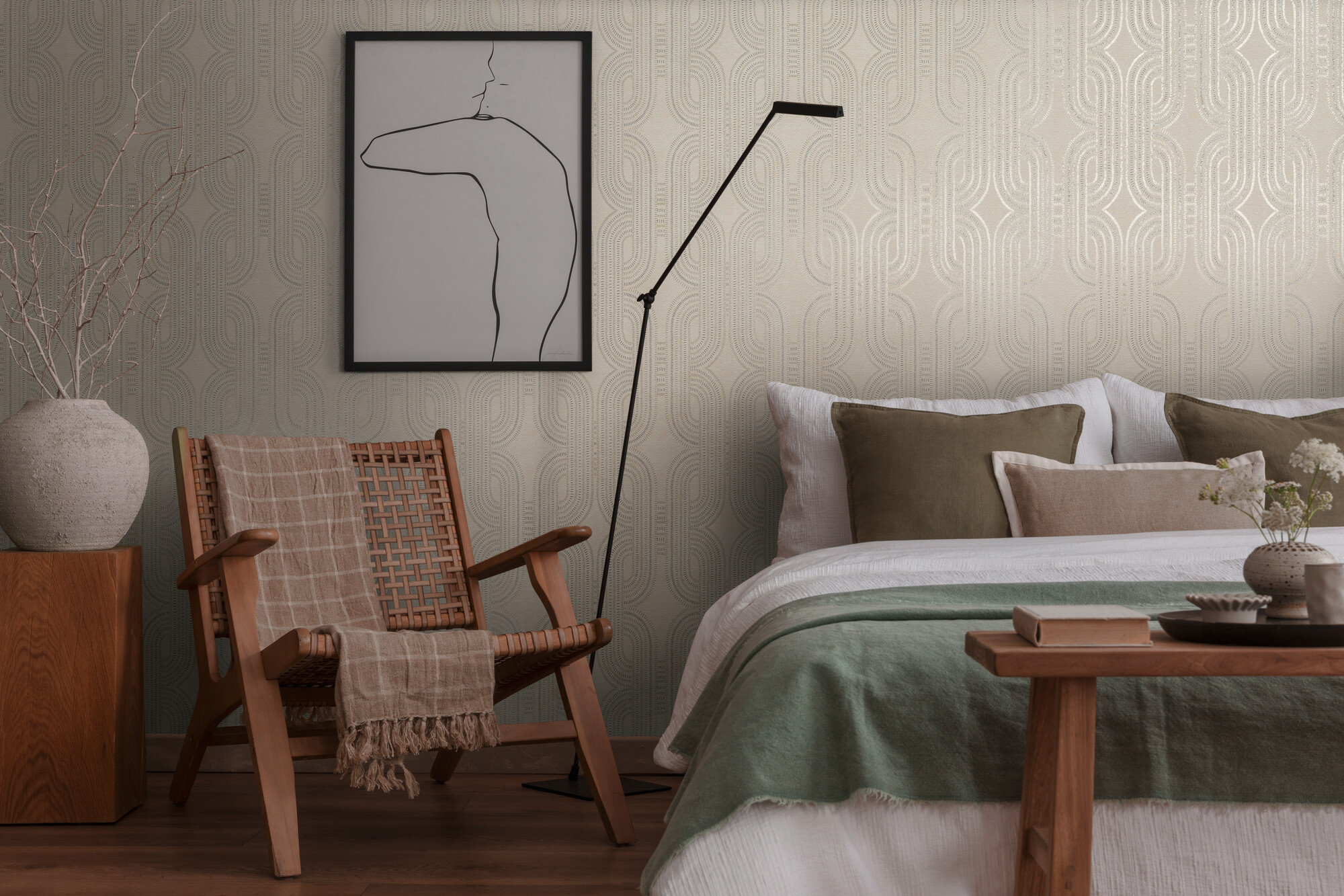 A.S.Creation Vliestapete grau beige B/H/D: ca. 53x1005x9,5 cm