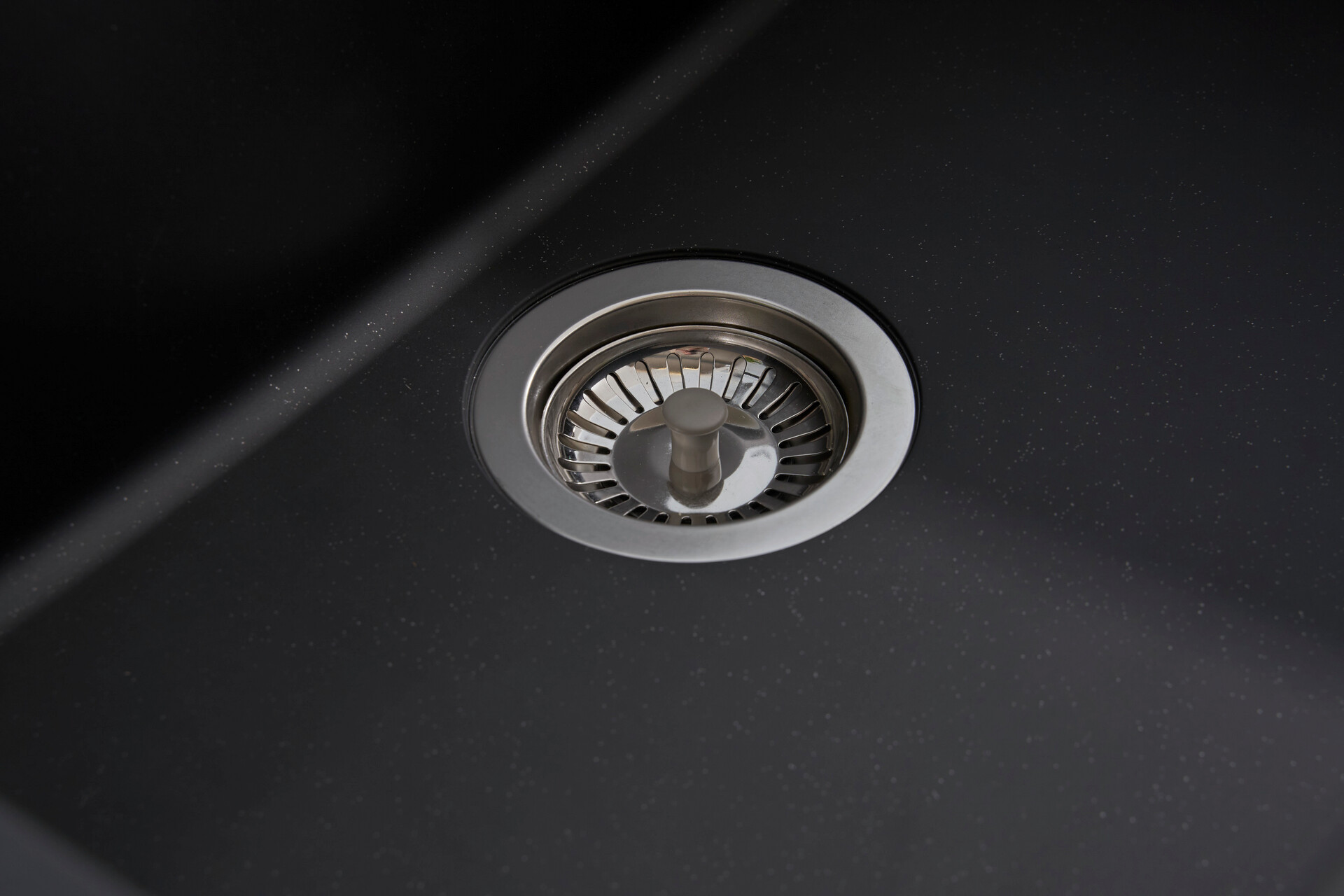 Respekta Einbauspüle Ohio 66 x 50 S schwarz Mineralite B/H/T: ca. 66x21x50 cm