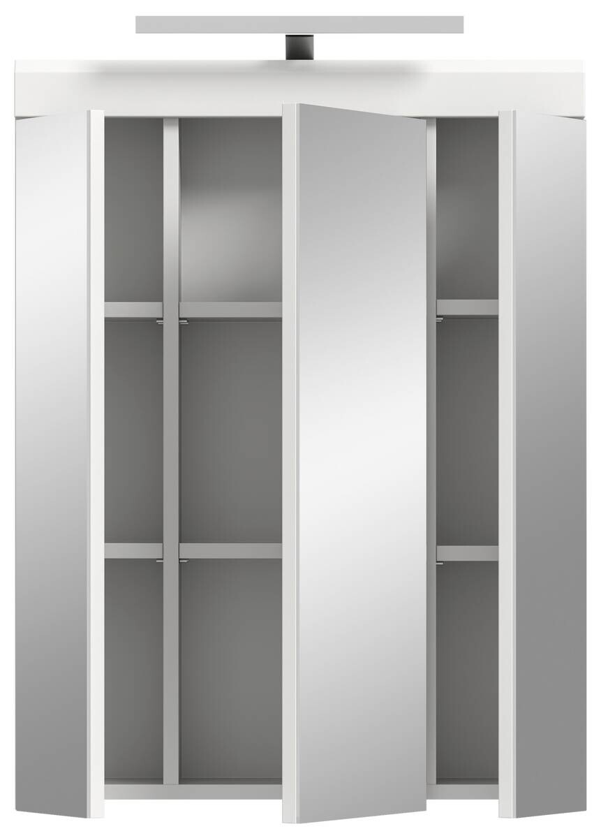 Spiegelschrank Scout weiß weiß Hochglanz B/H/T: ca. 60x79x37 cm