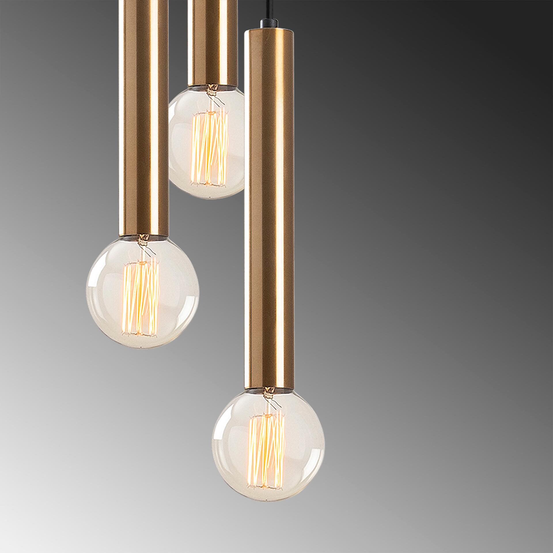 Opviq Pendelleuchte Tempo-6012 B/H/T/L/D: ca. 22x136x22x22x22 cm E27 3 Brennstellen