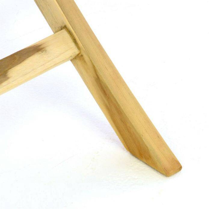 VCM Balkontisch braun Teakholz B/H/T: ca. 80x75x80 cm