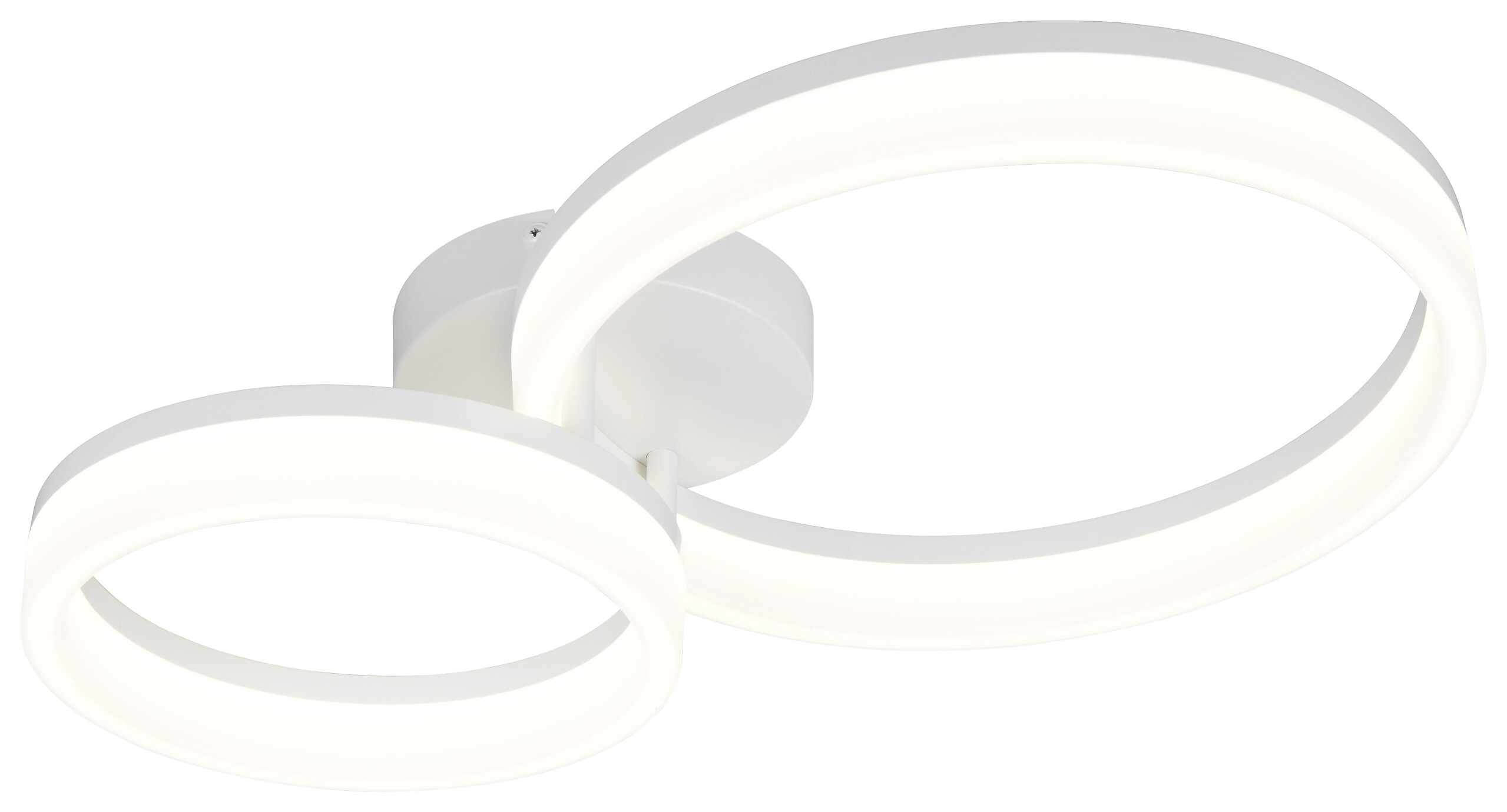 Reality Leuchten LED-Deckenleuchte Scope weiß Metall Kunststoff B/L: ca. 33x51 cm