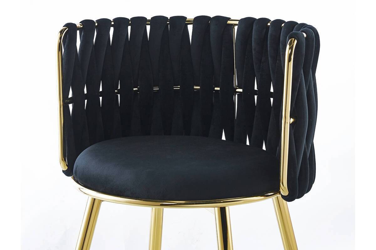 Stuhl Milla 100 2er-Set schwarz Microfaser B/H/T: ca. 57x80x53 cm