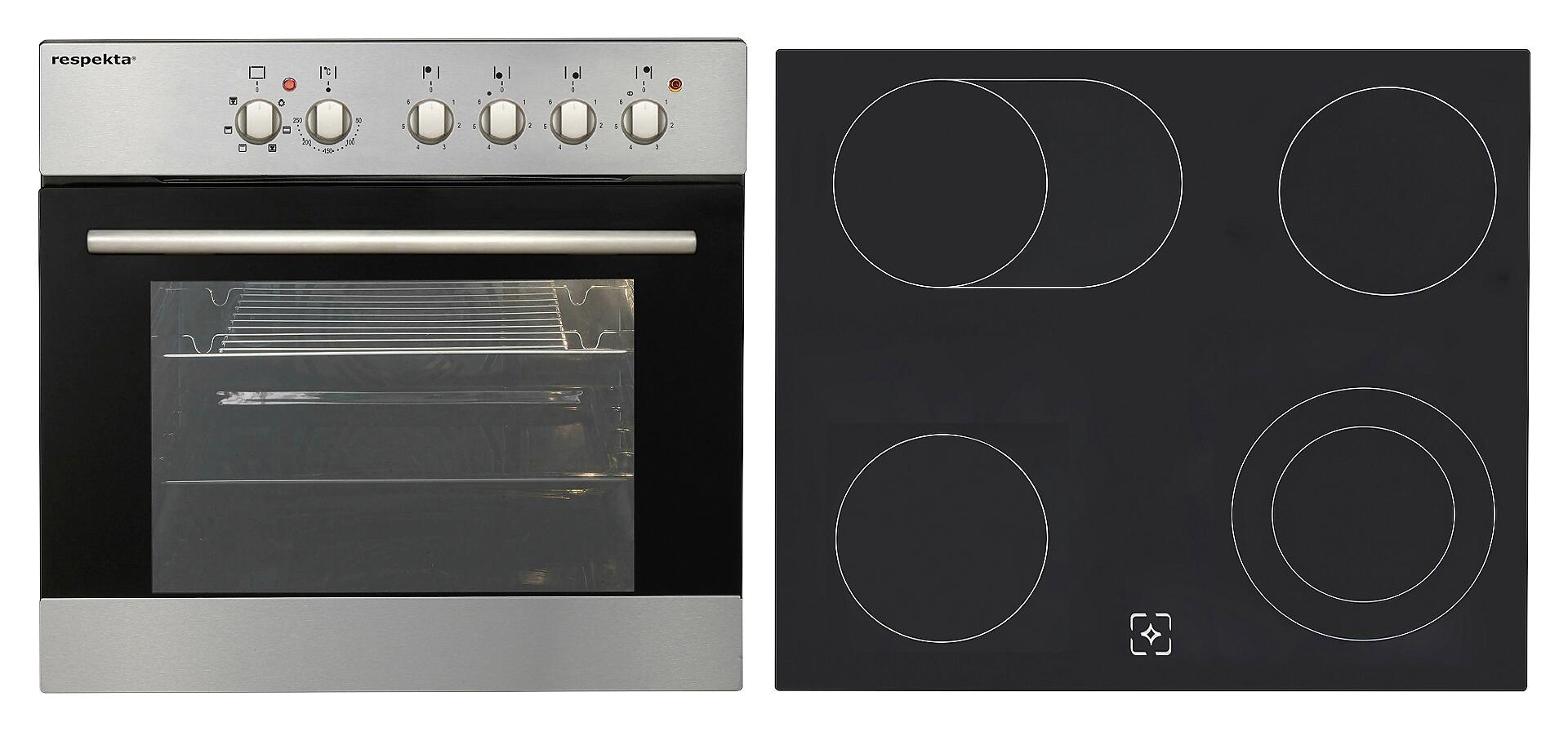 Respekta Küchenblock Premium weiß hochglänzend B/H/T: ca. 280x200x60 cm