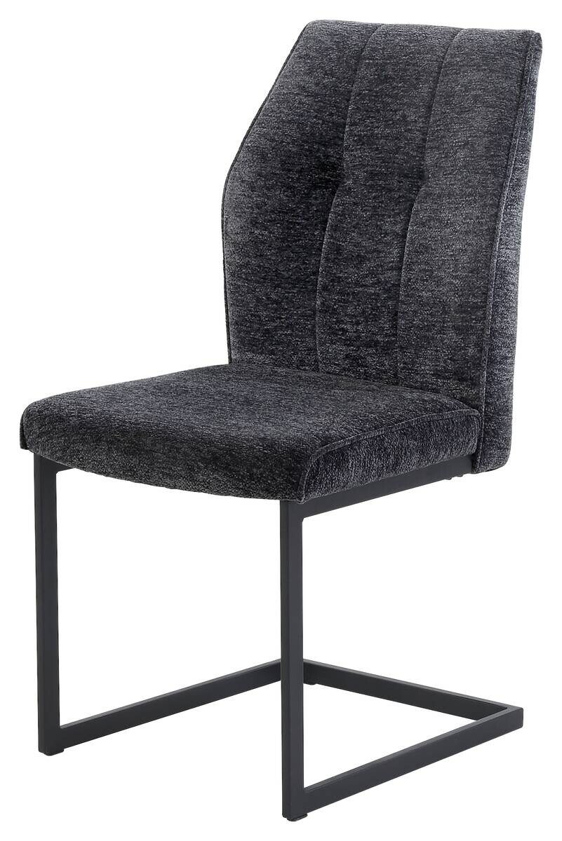 Schwingstuhl dunkelgrau Webstoff B/T: ca. 50x62 cm