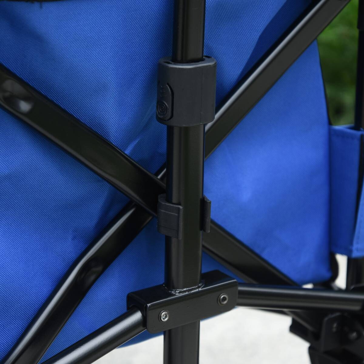 Outsunny Bollerwagen faltbar dunkelblau Stahl B/H/L: ca. 51x92x107 cm