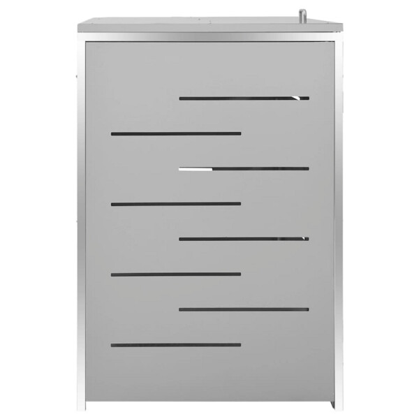 vidaXL Mülltonnenbox grau