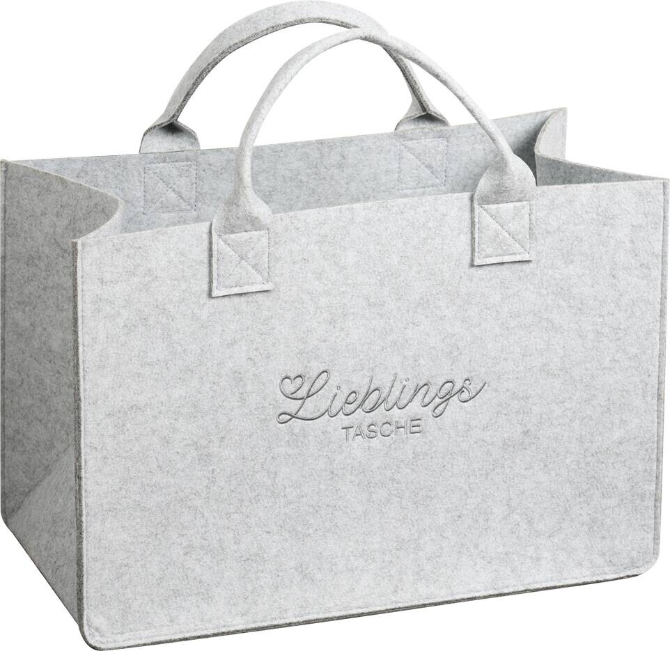 Kesper Tasche Filz grau Polyester B/H/L: ca. 25x34x50 cm