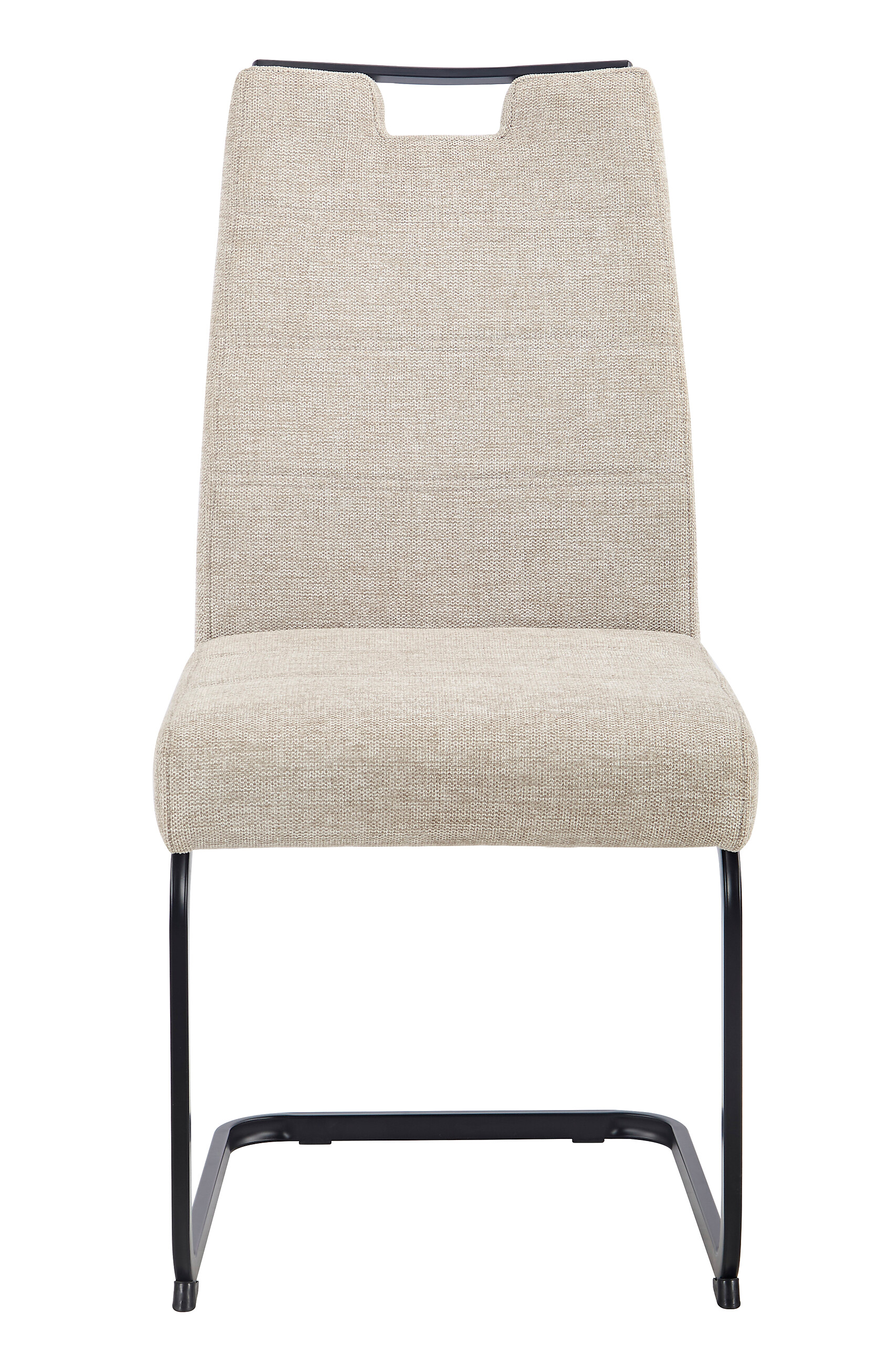 Schwingstuhl Kerstin II beige Webstoff B/H/T: ca. 47x100x65 cm