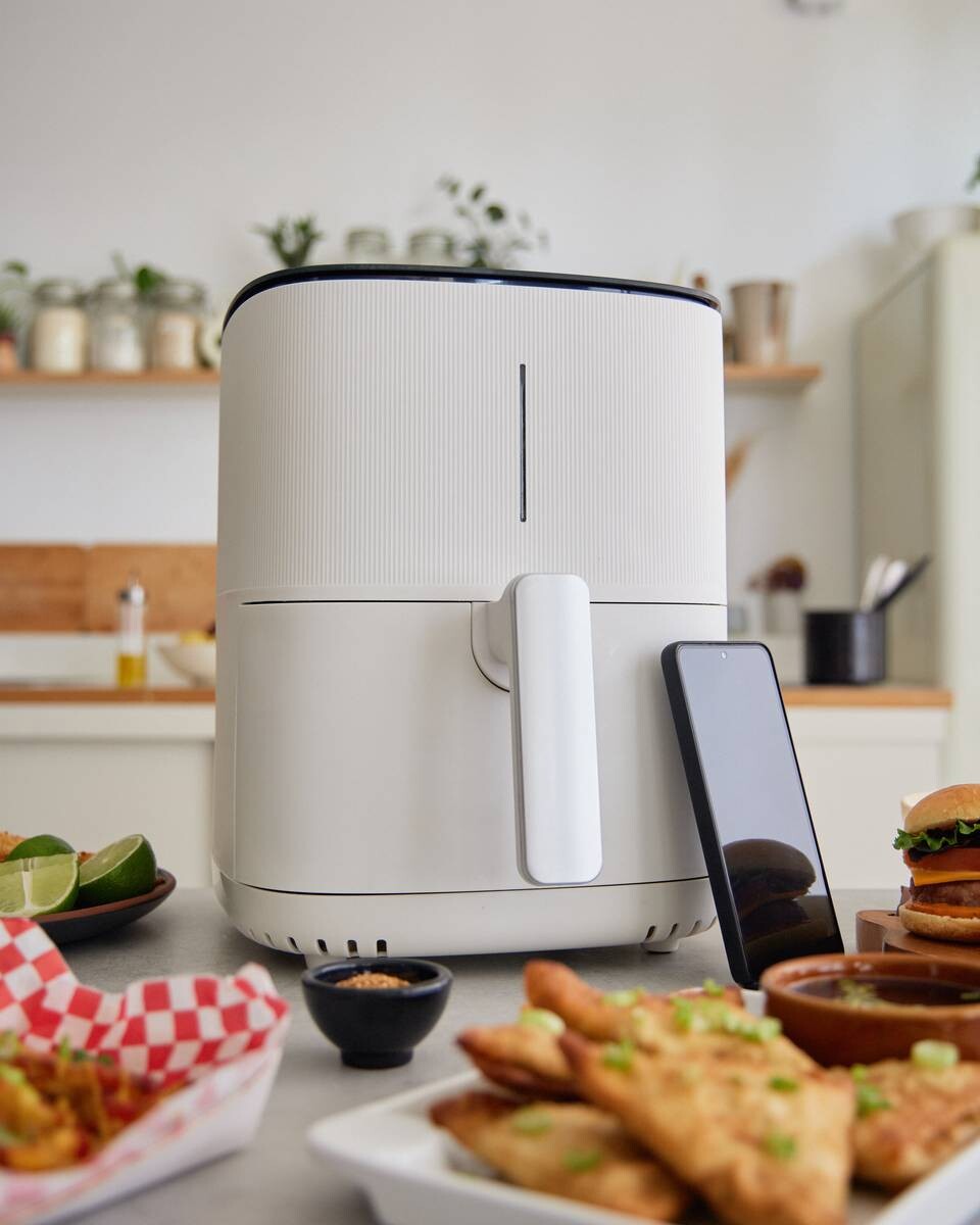 MASTERPRO Heißluftfritteuse BGMP-9308 I-Rocket500 weiß Kunststoff B/H/T: ca. 38x60x40 cm ca. 5 l