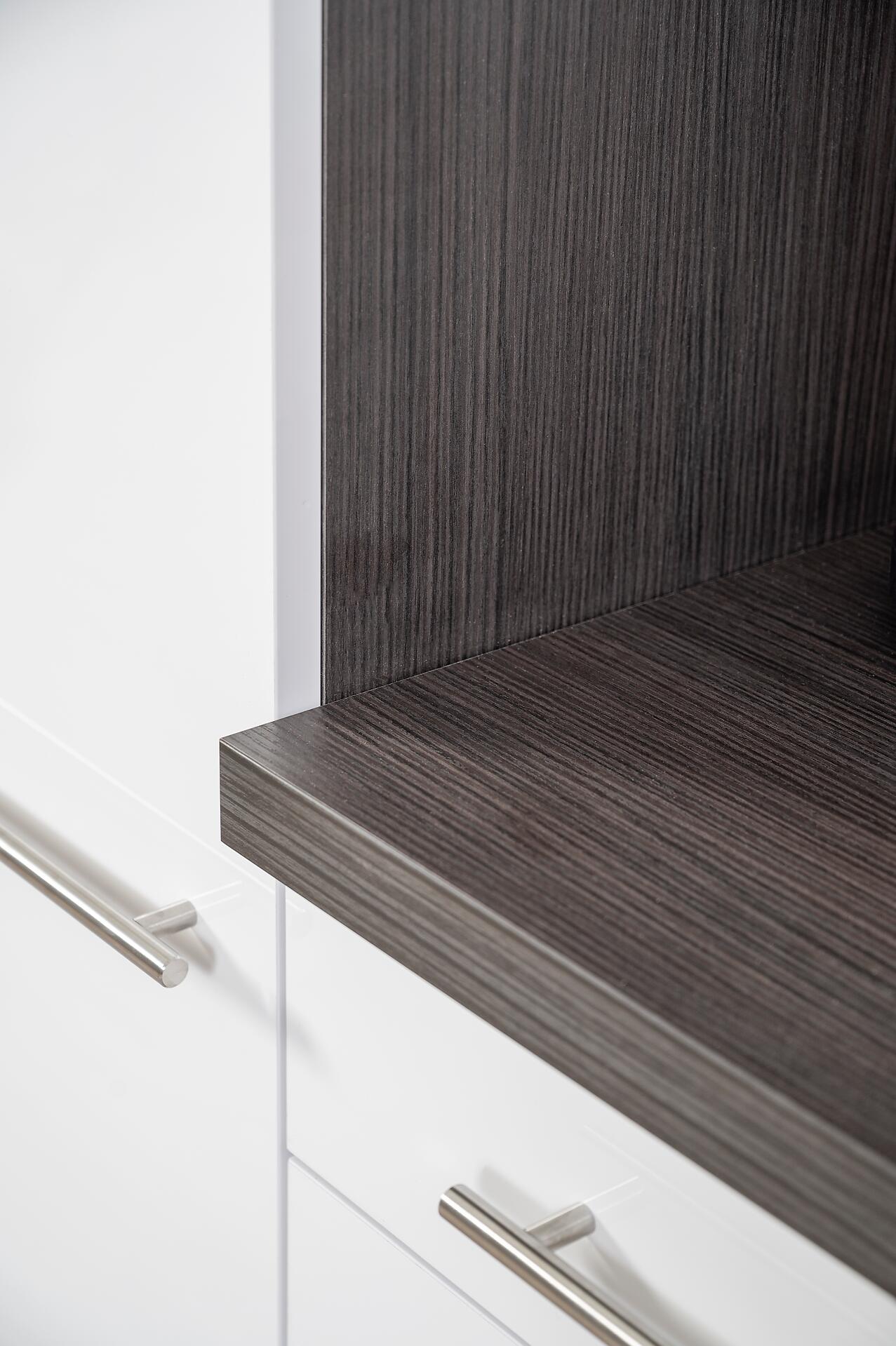 Respekta Küchenblock Amanda weiß Hochglanz B/H/T: ca. 250x200x60 cm