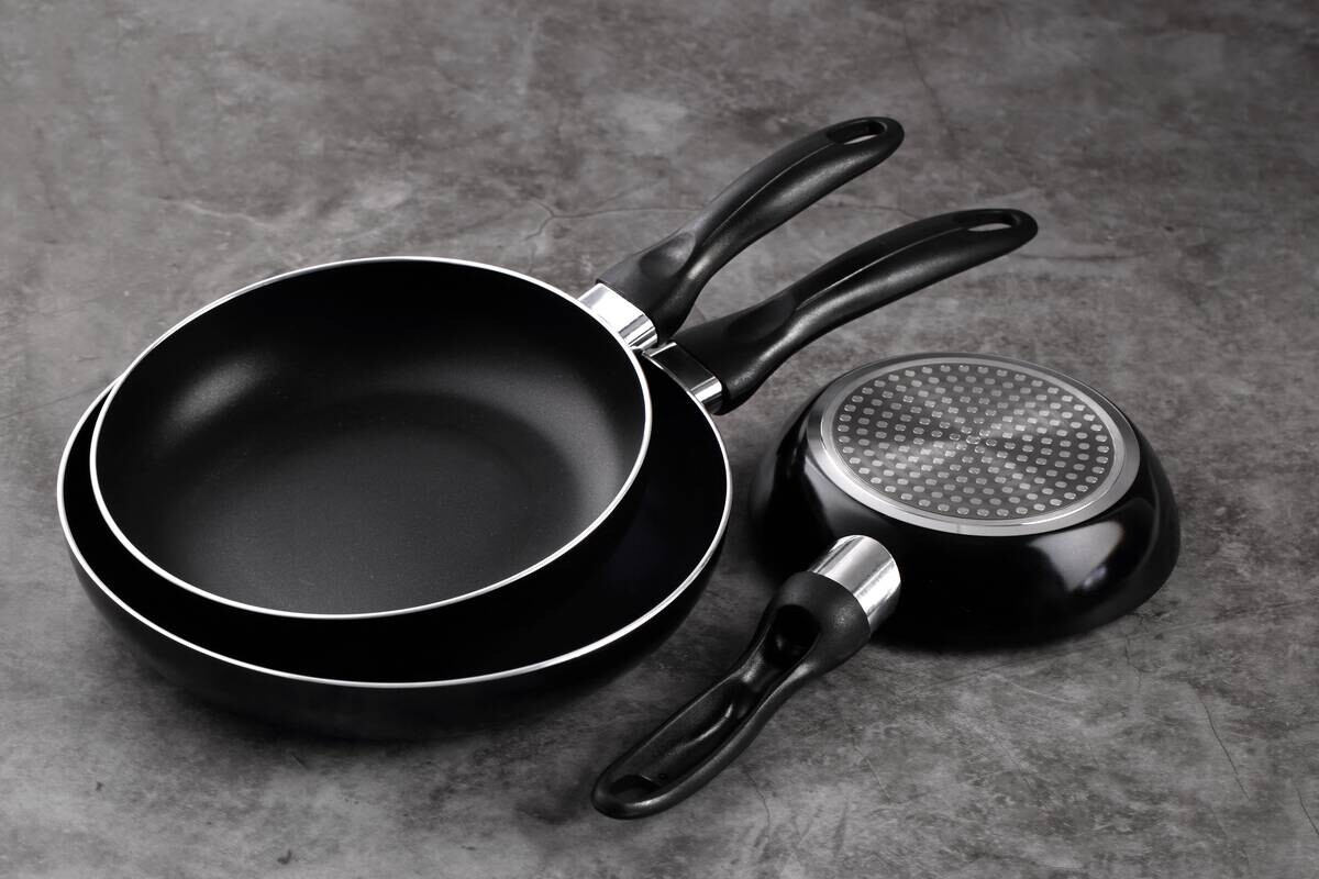 SAN IGNACIO Pfannenset NAVY BLACK schwarz Aluminium 3 tlg.