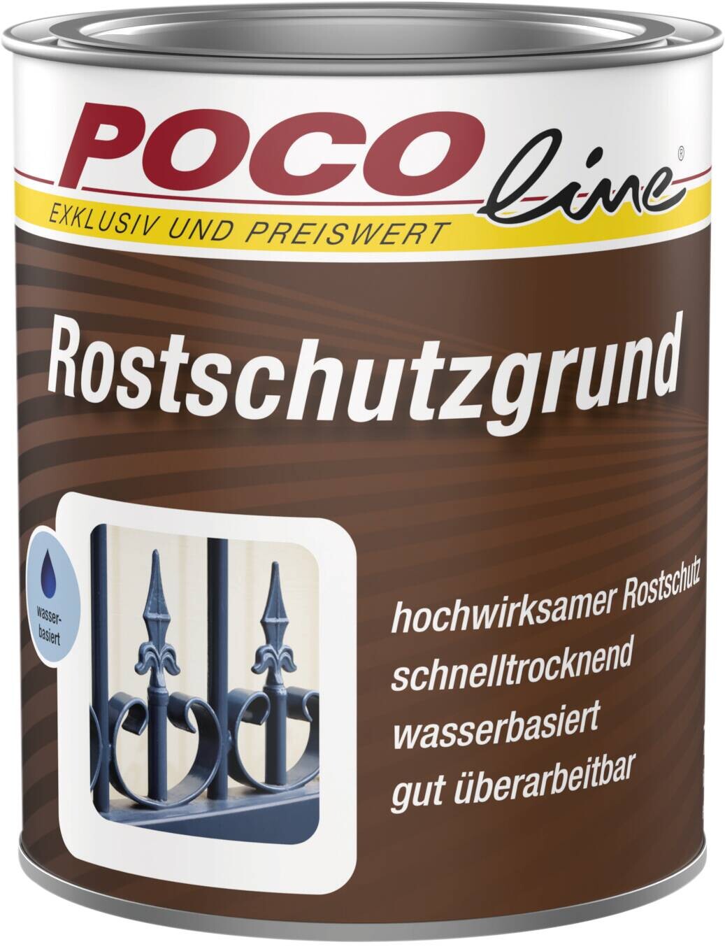 POCOline Rostschutzgrund Silbergrau ca. 0,75 l