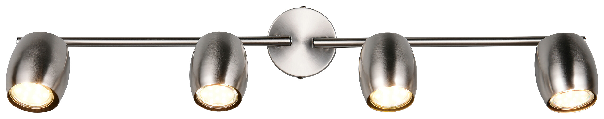 Reality Leuchten Spots Nancy nickel matt Metall B/H/L: ca. 70,5x15,5x8 cm GU10 4 Brennstellen