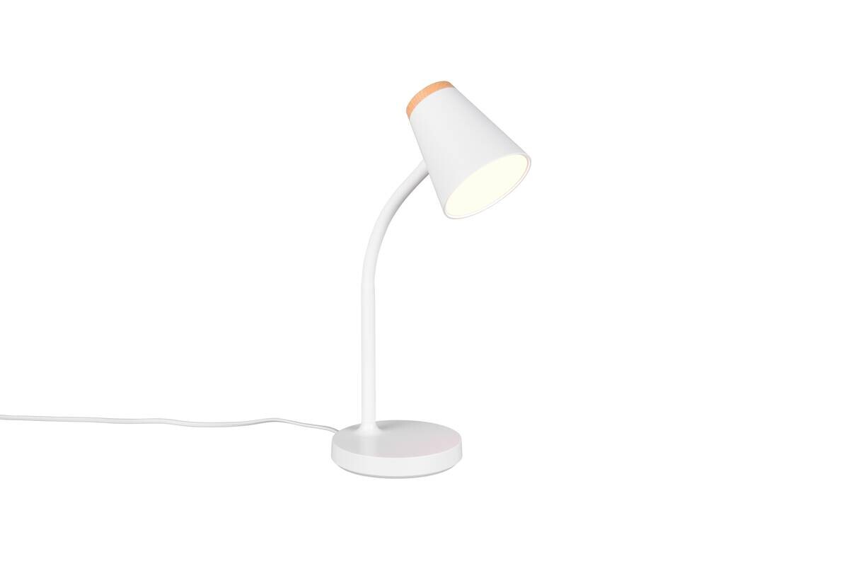 Reality LED-Tischleuchte Hadley weiß Kunststoff H/D: ca. 36x13 cm