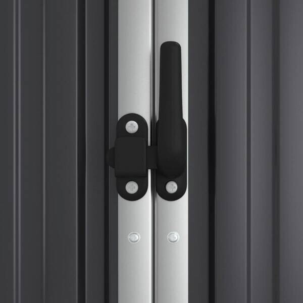 vidaXL Geräteschuppen anthrazit B/H/T: ca. 161x161x89 cm