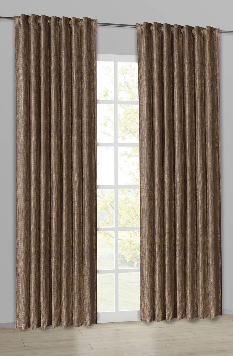Kombivorhang Svenja braun B/L: ca. 140x245 cm