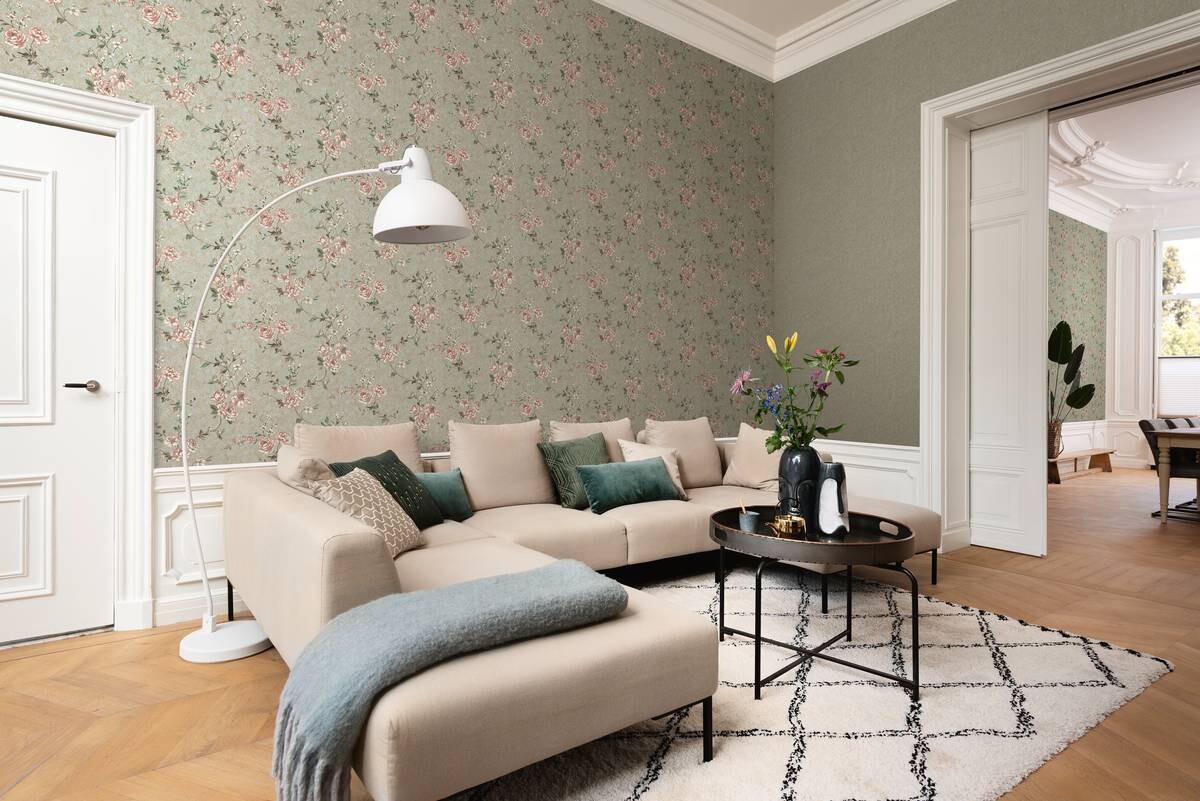 Rasch Vliestapete Uni gold B/L: ca. 53x1005 cm