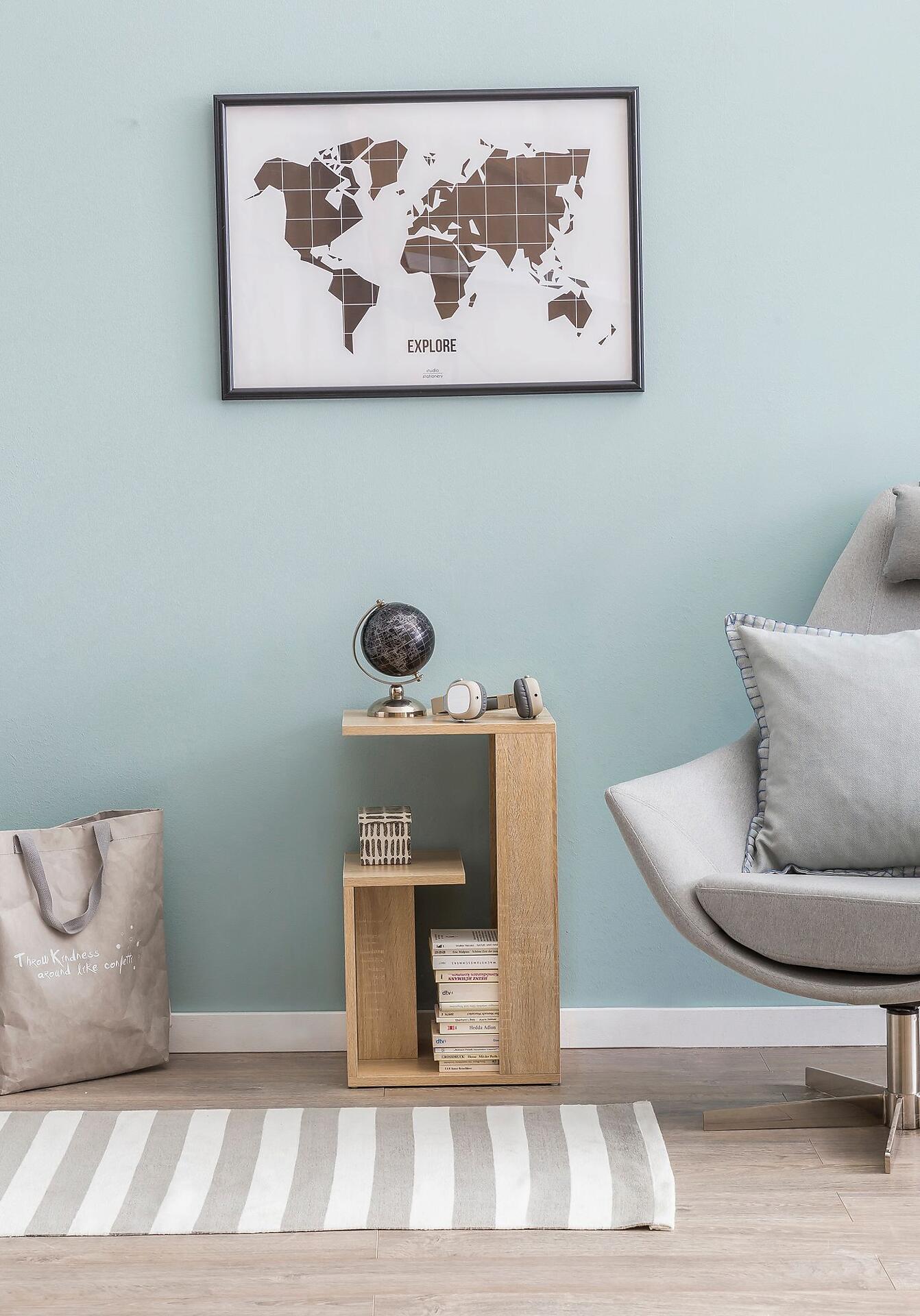 Regal Eiche Sonoma Nachbildung B/H/T: ca. 35x61x30 cm