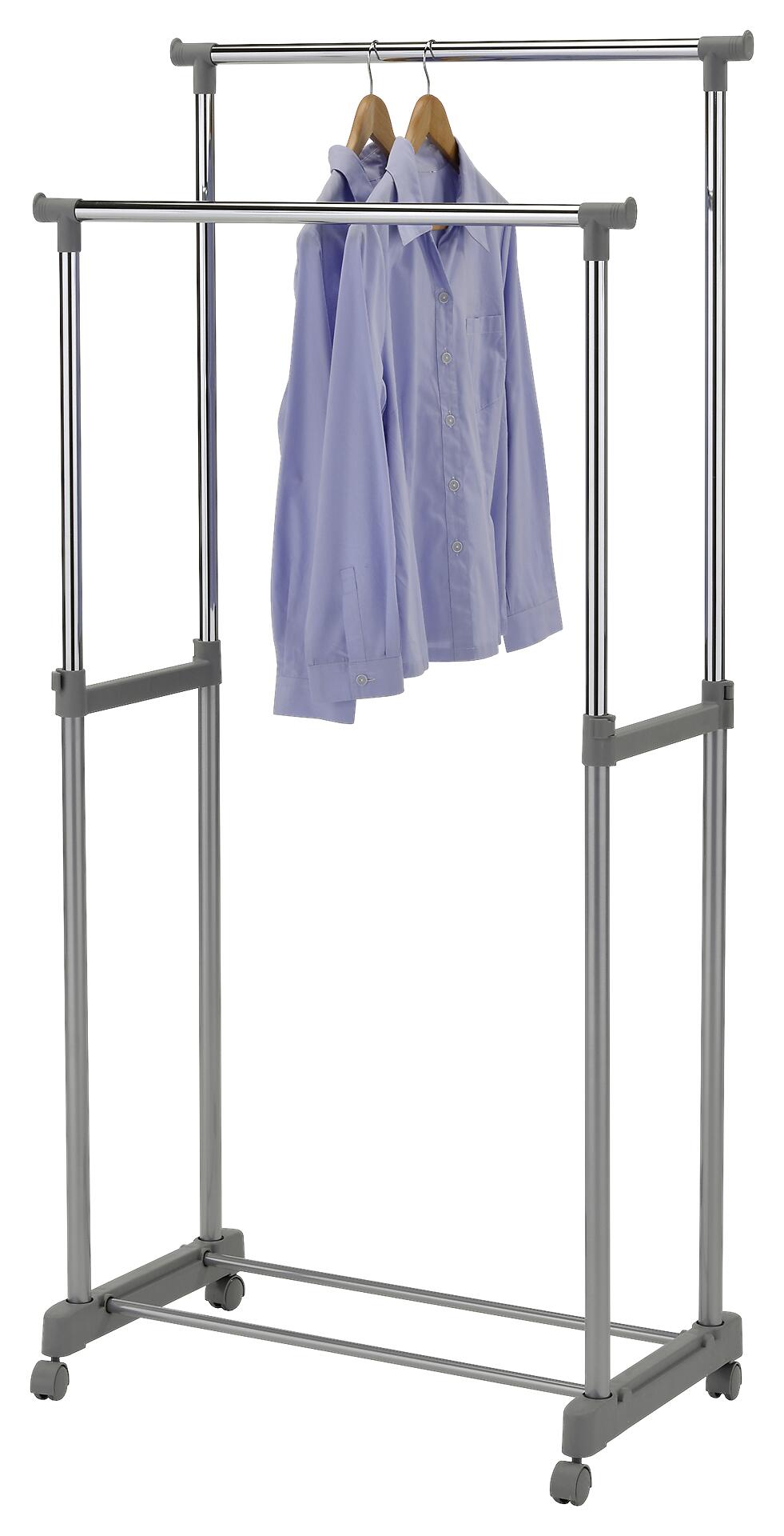 Garderobenwagen Chrom Stahl B/H/L: ca. 43x92x79,5 cm Garderobenwagen Chrom Stahl B/H/L: ca. 43x92x79,5 cm