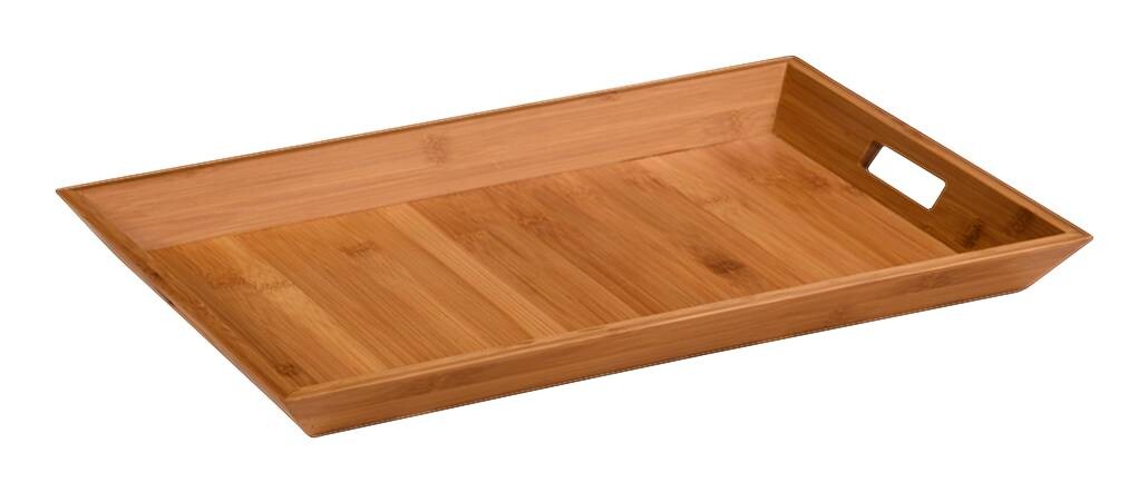 Kesper Serviertablett natur Bambus B/H/L: ca. 33x4x52 cm