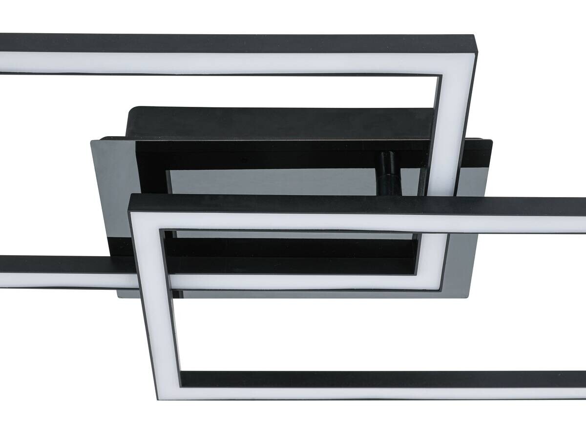 Nolo LED-Deckenleuchte Lenna schwarz Kunststoff B/H/L: ca. 50x6,5x29 cm