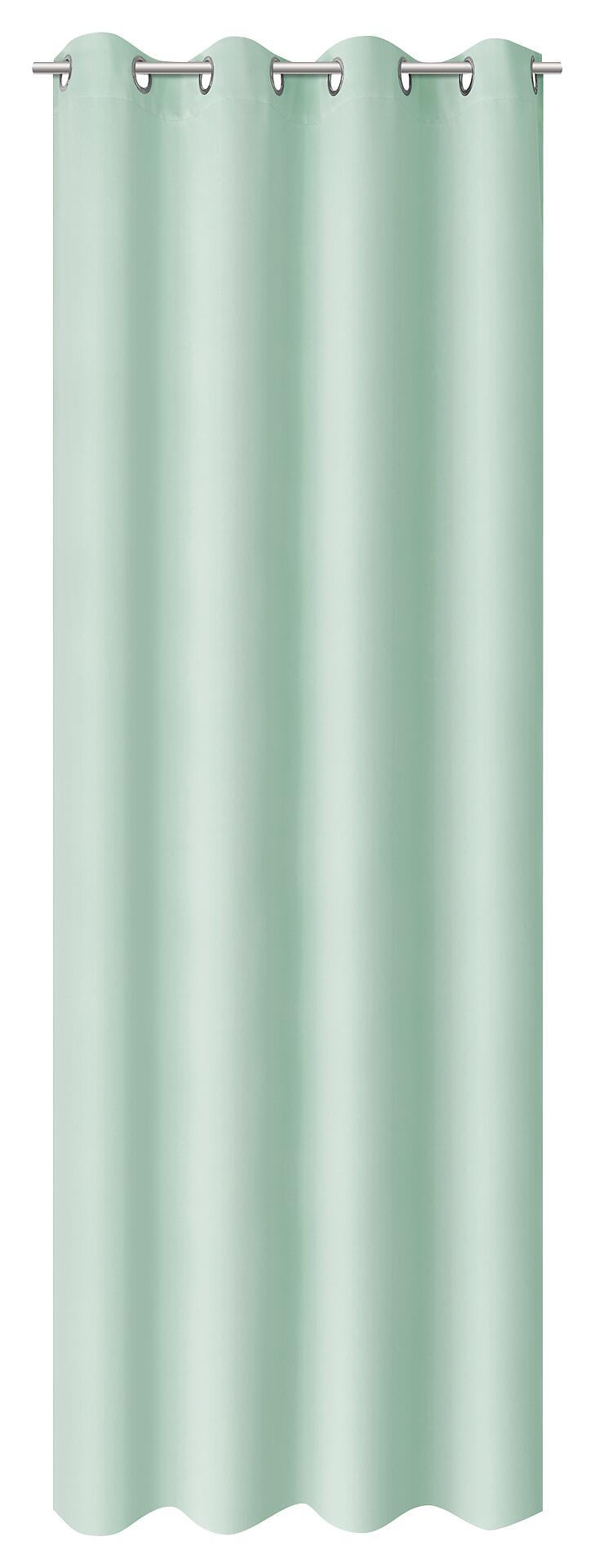 ACUS design collection Ösenvorhang Barnaby salbei B/L: ca. 140x235 cm