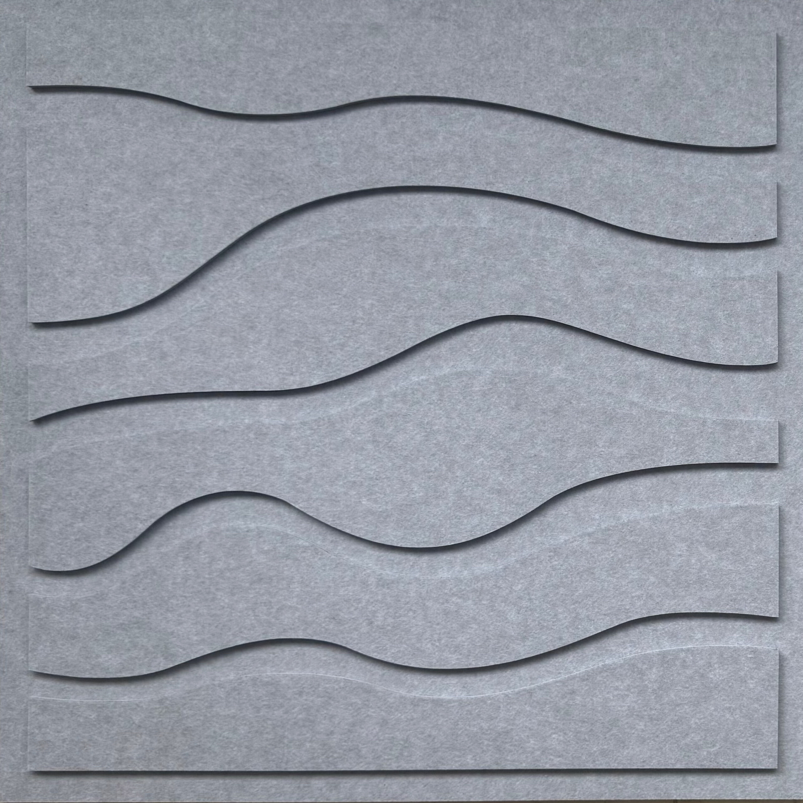 Wandpaneel grau B/H: ca. 64x64 cm