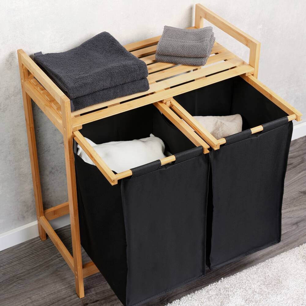 Kesper Wäschesammler natur Polyester B/H/L: ca. 33x73x64 cm