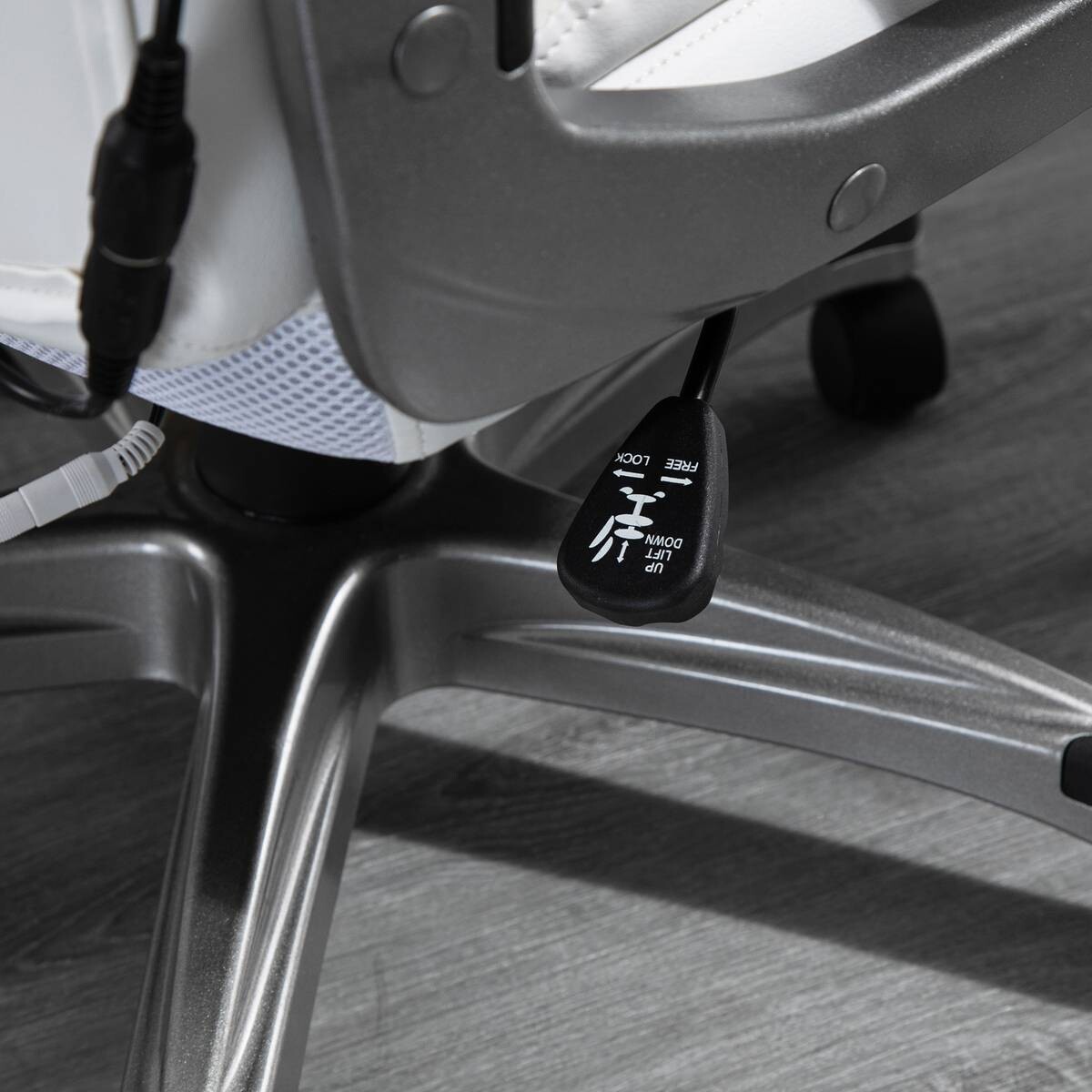 Chefsessel 921-362V90WT weiß Kunstleder Nylon Schaumstoff