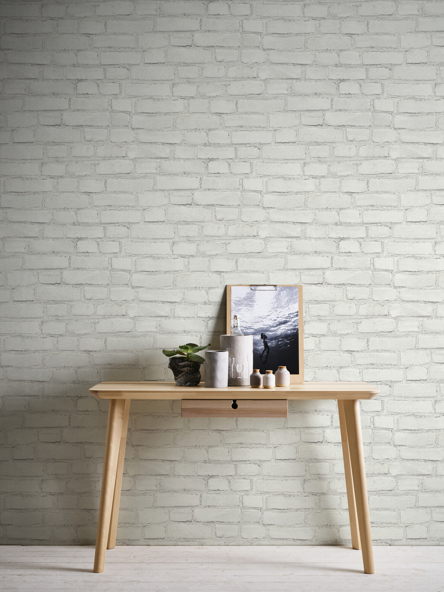 A.S.Creation Vliestapete weiß grau B/H/D: ca. 53x1005x8,7 cm