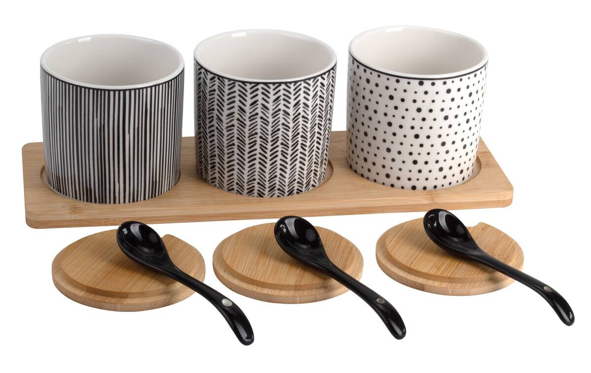 Max & Moritz Besteck weiß Keramik B/H/L: ca. 10x9x28,5 cm