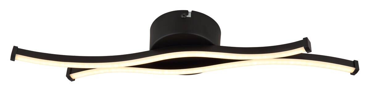 GLOBO LED-Deckenleuchte schwarz Aluminium Metall B/H/T: ca. 10x5,6x47,6 cm 1 Brennstellen