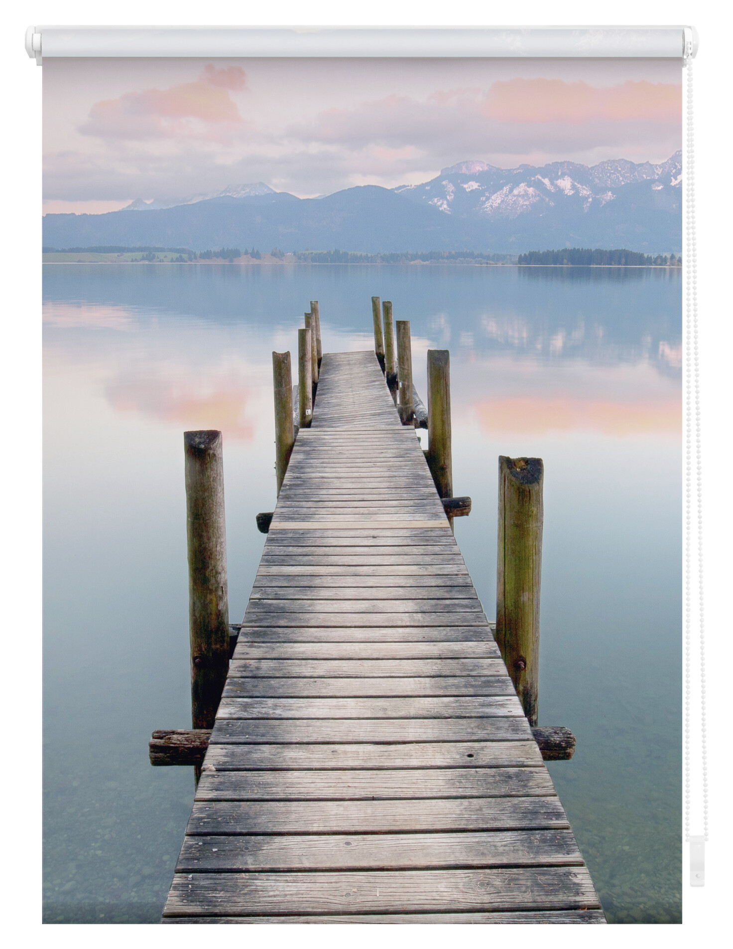 LICHTBLICK Verdunkelungsrollo Steg blau B/L: ca. 70x150 cm