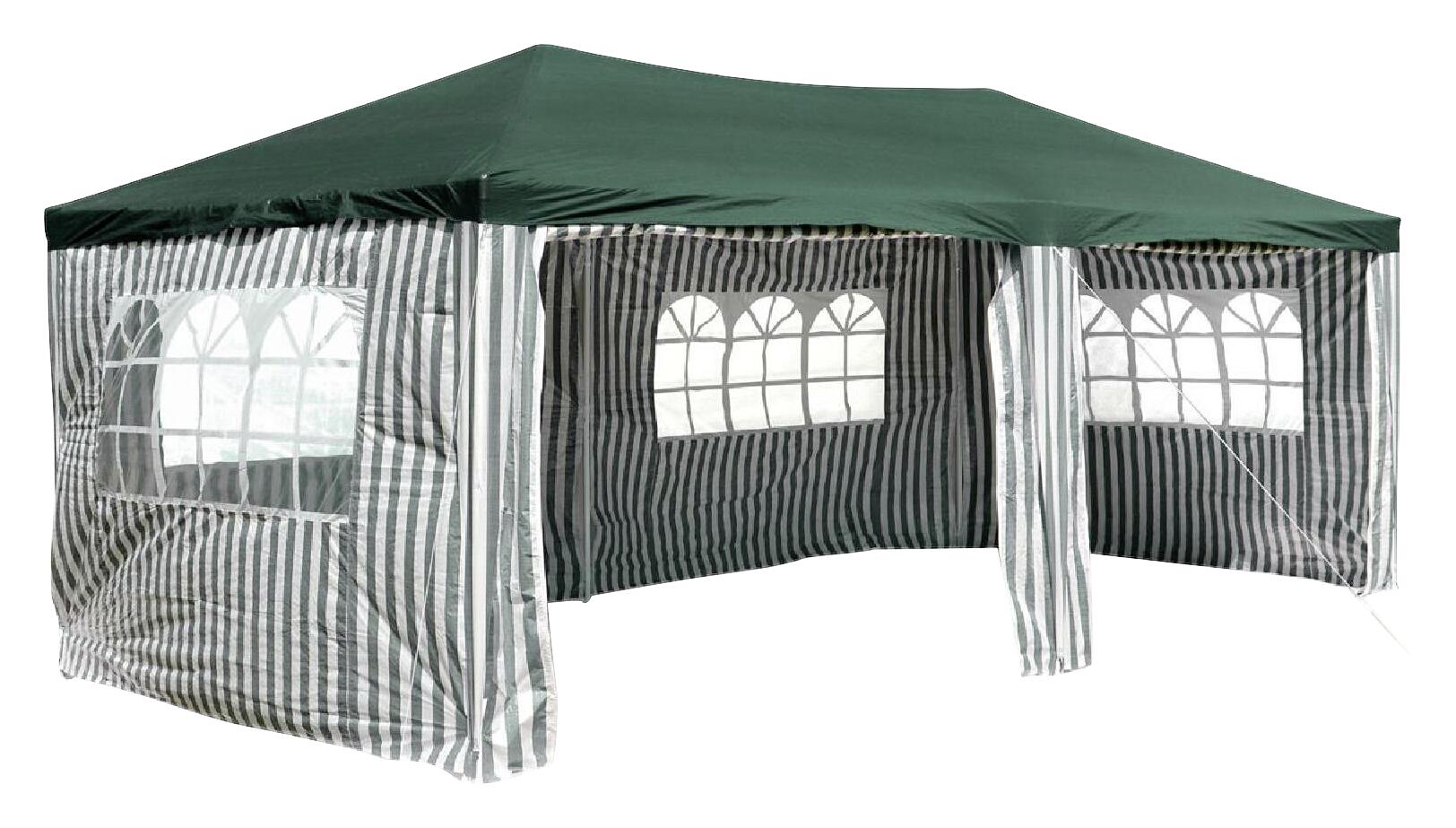 VCM Pavillon grün Polyester-Mischgewebe B/H/L: ca. 300x250x600 cm