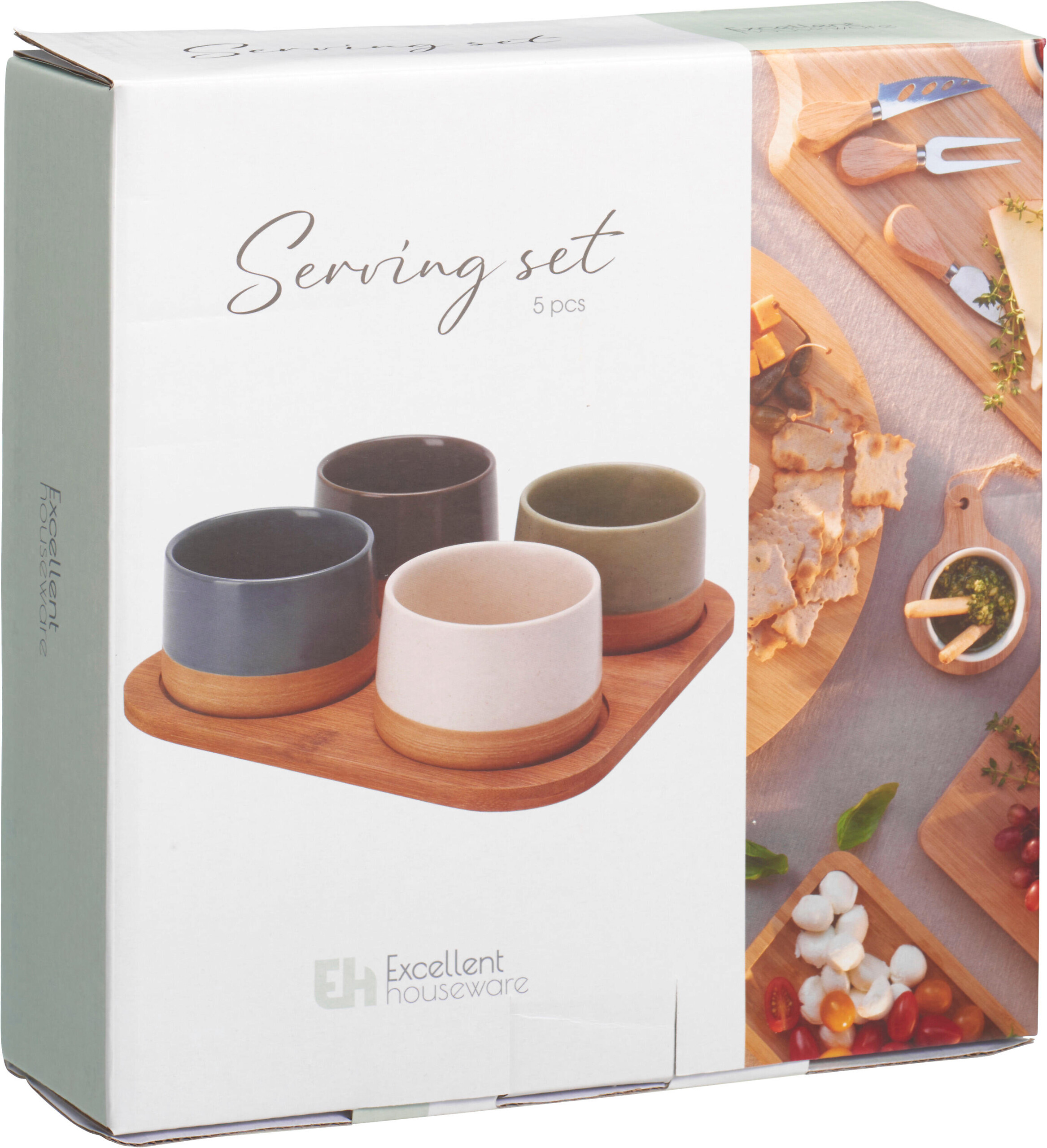 Dipschalen mehrfarbig Steinzeug B/H/L: ca. 22,5x7x22,5 cm