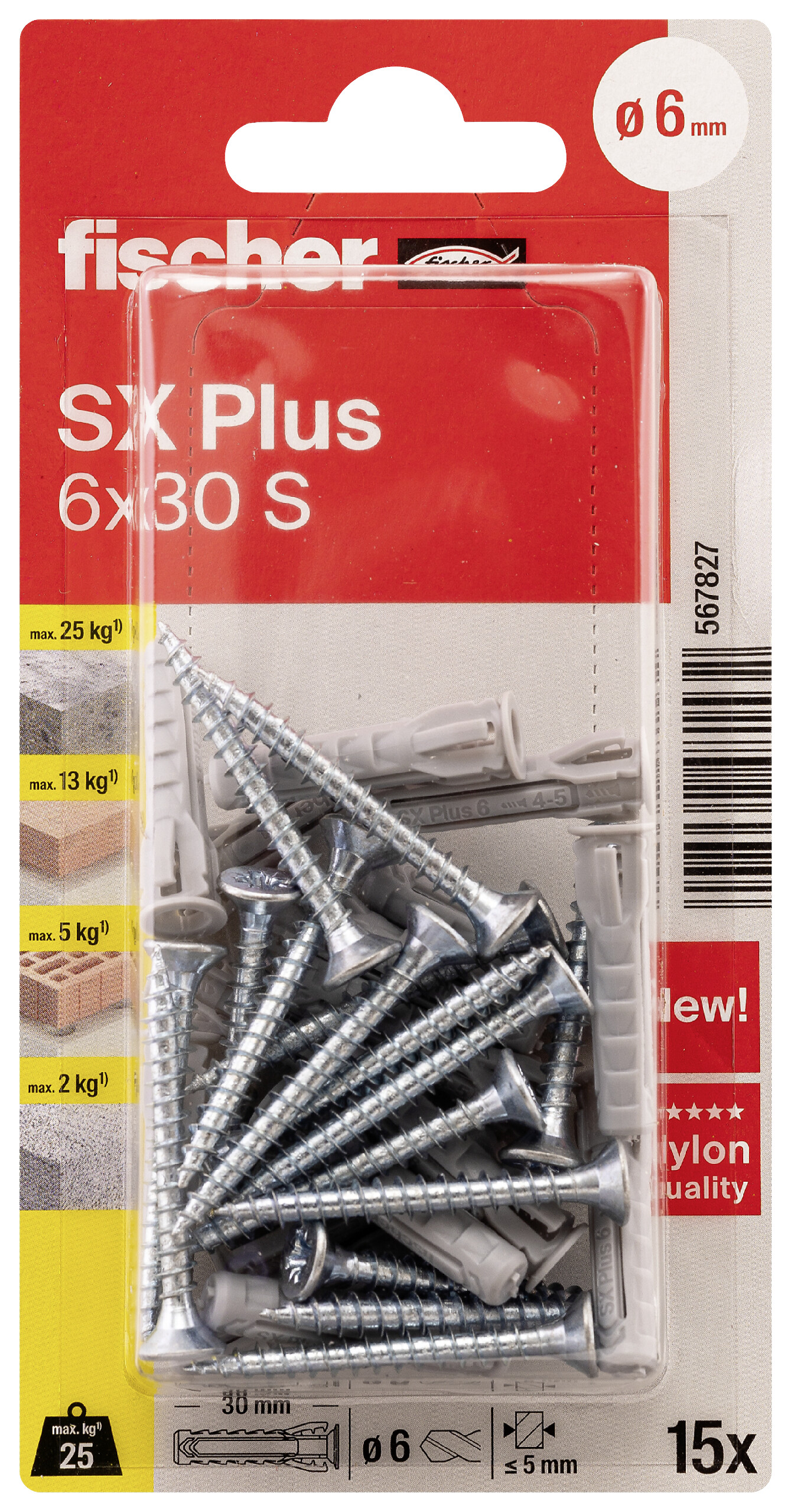 fischer Dübel- und Schraubenset