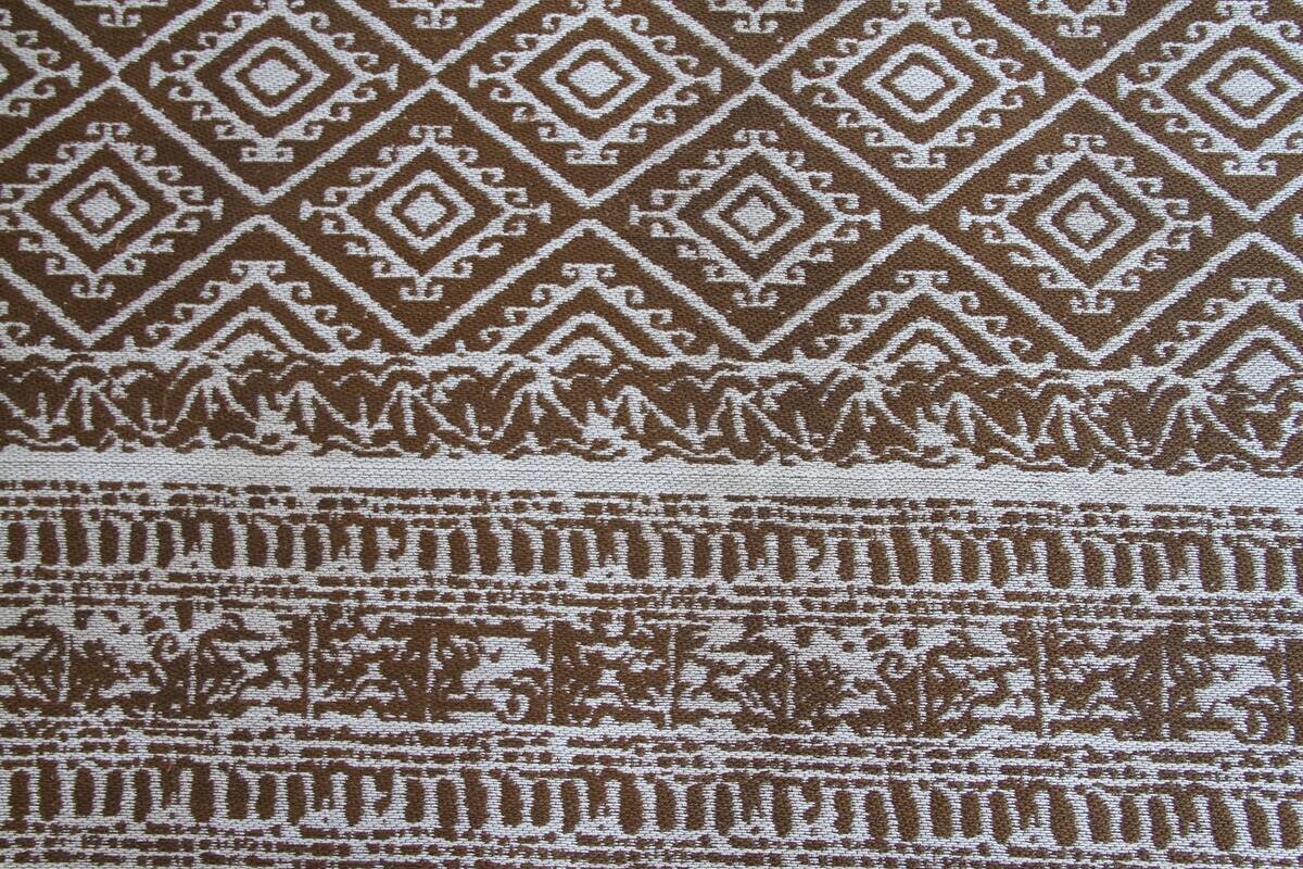 Kayoom Flachgewebeteppich Sunny 110 braun B/L: ca. 120x170 cm