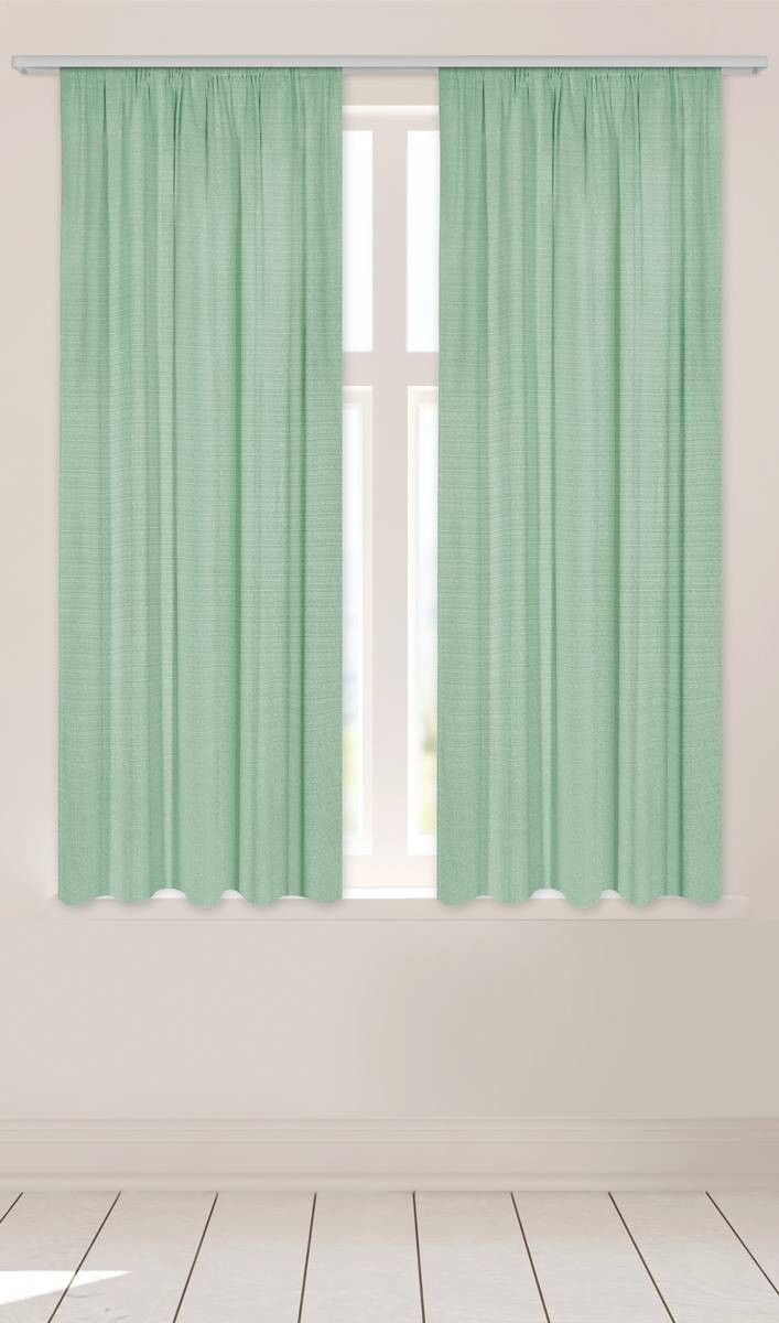 Dekovorhang Leo salbei B/L: ca. 135x170 cm