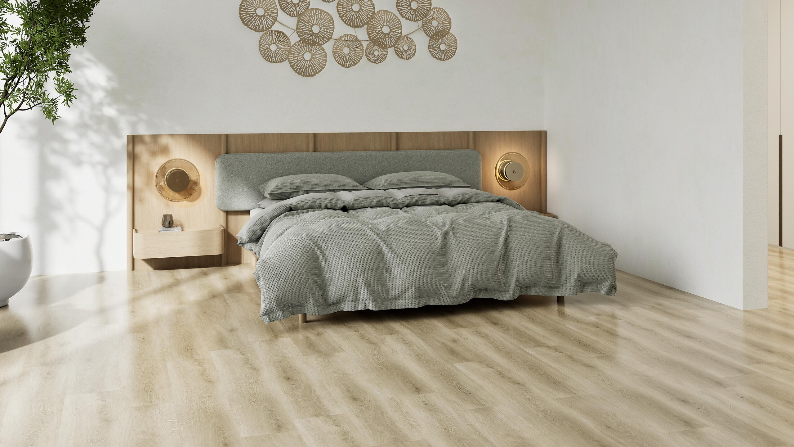 Click-Vinylboden Buchrasen ca. 2,782 m² im Paket  B/L: ca. 22,9x122 cm pro Paket