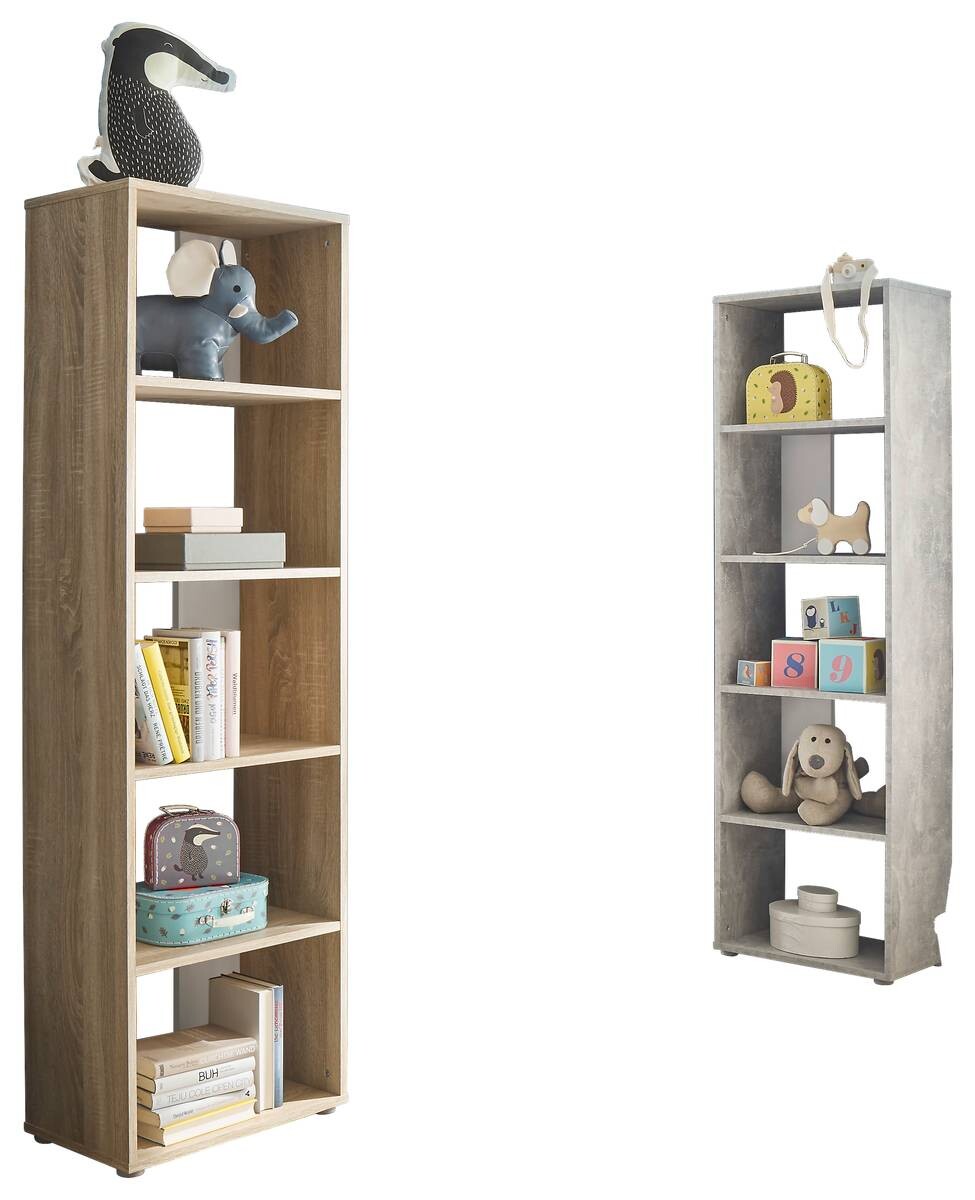 Regal Small Back Eiche Sonoma Nachbildung weiß B/H/T: ca. 50x165x30 cm