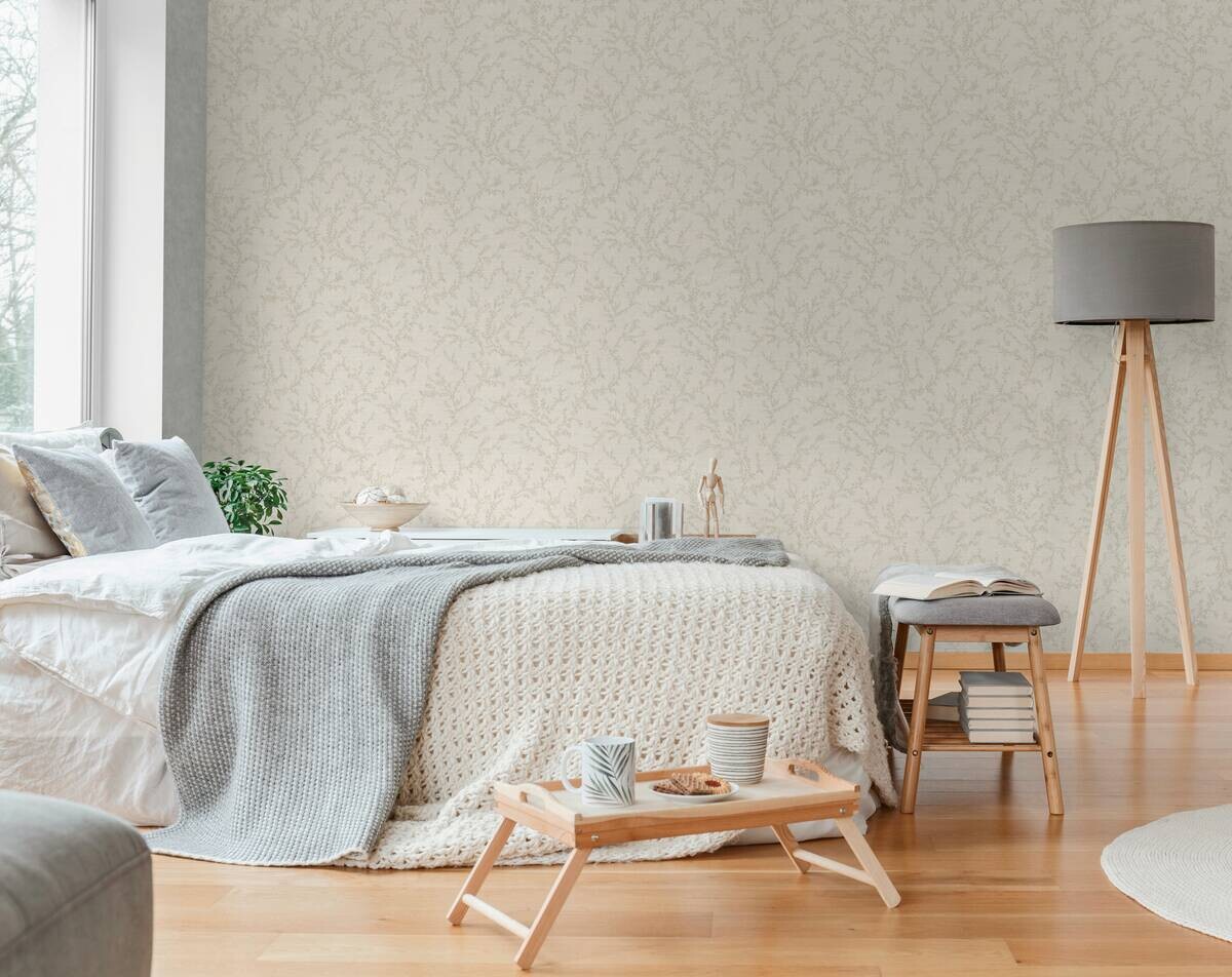 A.S.Creation Vliestapete grau creme B/H/D: ca. 53x1005x8,2 cm