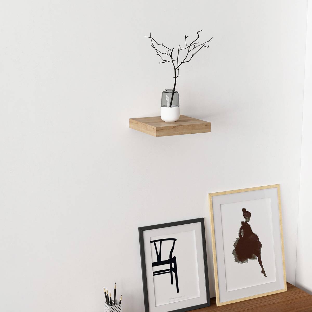 Wandboard Shelvy 23 Eiche Viking Nachbildung B/H/T: ca. 23x4x24 cm Wandboard Shelvy 23 Eiche Viking Nachbildung B/H/T: ca. 23x4x24 cm